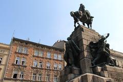 Grunwald Monument in Plac Jana Matejki, Kraków