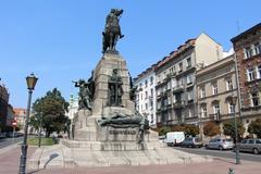 Grunwald Monument at Plac Jana Matejki in Kraków