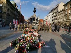 March of Independence in Kraków, Poland from Wawel to Plac Jana Matejki