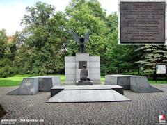 Monument in Wrocław honoring the victims of the Katyn massacre