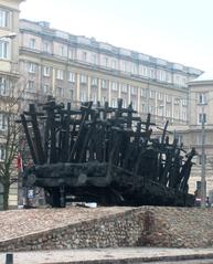 Momentum WWII monument in Warsaw