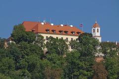 Špilberk Castle in Brno on a clear day