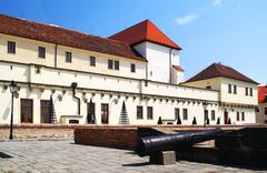 Hrad Špilberk in Brno with cannon fortifications