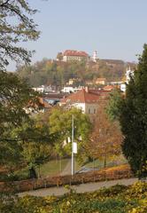 Brno Denisovy sady view towards Špilberk