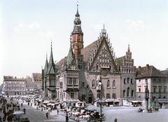 City hall of Breslau around 1900