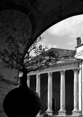 Temple of Minerva in Assisi panoramic view 2021