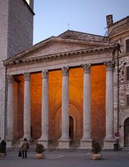 Assisi Piazza del Comune with Santa Maria sopra Minerva