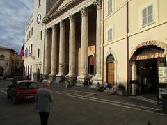 Facade of Santa Maria sopra Minerva in Assisi