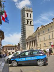 Piazza del Comune with Torre del Popolo and the Temple of Minerva in Assisi