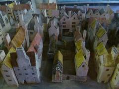 Model of High Street closes in Old Town of Edinburgh