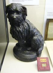 Bronze cast of Greyfriars Bobby, a famous Skye Terrier