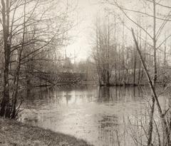 Pond in the Eläintarha area on the Alppila side