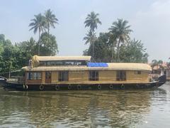 Scenic view of Alleppey Backwaters in Kerala, India