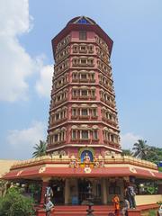 Adi Shankara Kirti Sthambha and mandapam at Kaladi