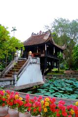 One Pillar Pagoda in Hanoi, Vietnam