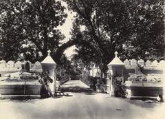 Entrance gateway to the Sardar Bagh in Junagadh, Gujarat