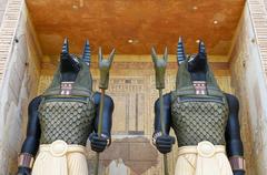 Anubis Statues at Universal Studios Singapore