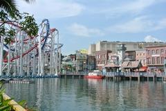 Universal Studios lake during the day