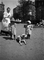 children playing in Katajanokka Park