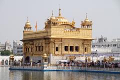 The Golden Temple, holiest shrine in Sikhism, located in Amritsar, India