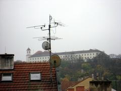 View of Špilberk Castle and Brno rooftops