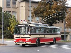 Škoda T 11/0 historical trolleybus No. 248 in Brno