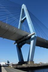 Meiko East Bridge viewed from Shiomi Pier