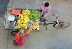 fruit vendor at street of Vadodara city