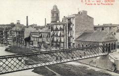 Santa María de Cadins bell tower in Mercadal neighborhood, Girona