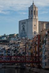 Colorful buildings along the Onyar River in Girona