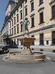 Fencer sculpture in Wrocław