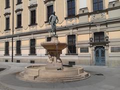 Fencer sculpture in Wrocław