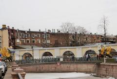 Saint Petersburg's Bank Bridge over Griboedov Canal