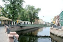 Bank bridge in St. Petersburg