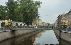 Bankovsky Bridge in Saint Petersburg