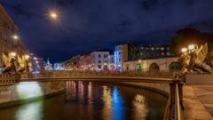 Bank Bridge in St. Petersburg, Russia