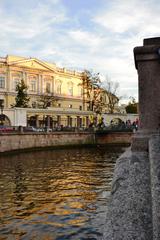 photo of Bankovsky Bridge in Saint Petersburg, Russia