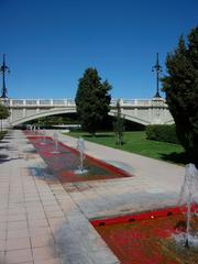 Jardí del Túria with Pont d'Aragó in the background, Valencia