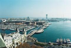 aerial view of Barcelona cityscape