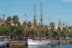 Barcelona Rambla del Mar view north