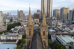 Aerial view of Sacred Heart Cathedral in Guangzhou