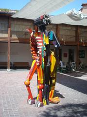 Plaza Mulato Gil de Castro sculpture in Barrio Lastarria, Santiago Centro, Chile