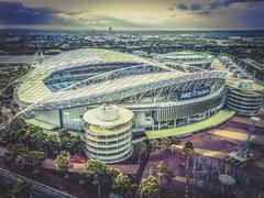 ANZ Stadium aerial view Sydney Olympic Park