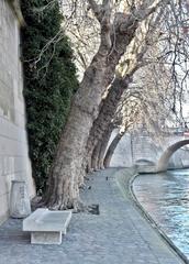 Quai de la Seine in Paris near Square Barye