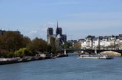 Notre-Dame and Pont de Sully in Paris