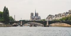 Notre-Dame de Paris and Pont de Sully in Paris