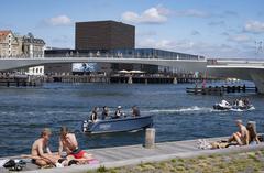 People swimming in Christianshavn, Copenhagen