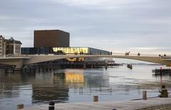 Inderhavnsbroen in Copenhagen with Skuespilhuset in the background