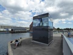 Bridge tender house at Christianshavn end of Inderhavnsbroen bridge in Copenhagen