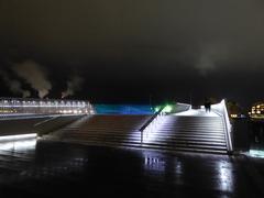 Inderhavnsbroen bridge in Copenhagen at night